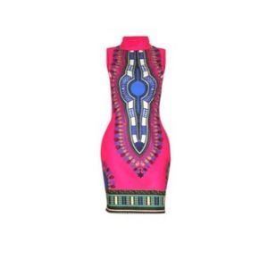 Women's dashiki traditional African print dress